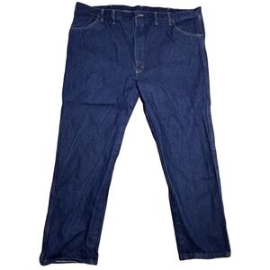 Men's Jeans 48x30 Dark Wash Rustler by Wrangler Classic Regular Fit Straight Leg